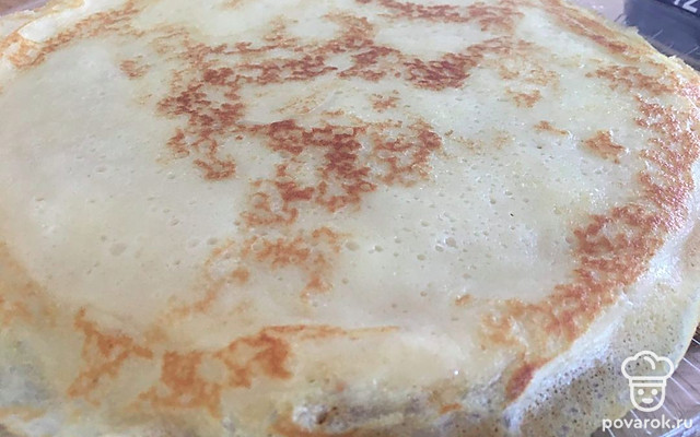 Блины на кипятке — Рецепт с фото