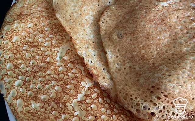 Кружевные блинчики — Рецепт с фото