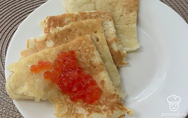 Блины дрожжевые — Рецепт с фото