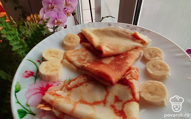 Блины на молоке по любимому рецепту — Рецепт с фото