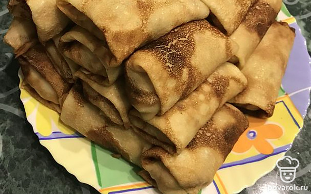 Нежные блинчики с куриным фаршем — Рецепт с фото