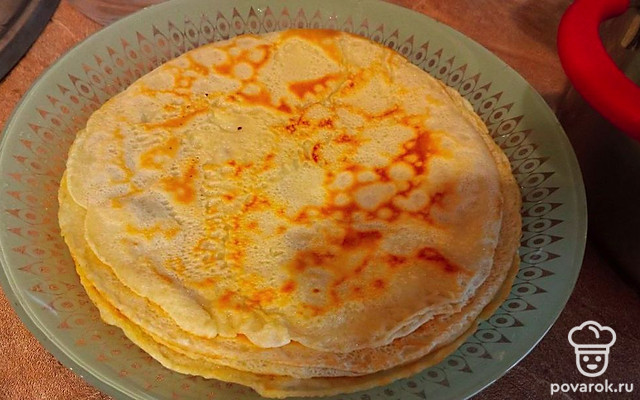Бюджетные блинчики — Рецепт с фото