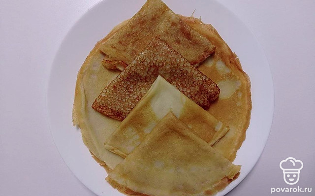 Сладкие блинчики без яиц на молоке — Рецепт с фото