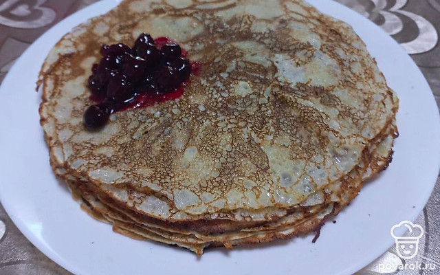 Блины на молоке — Рецепт с фото