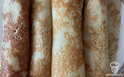 К этому блюду можно подать любой соус, но и без него блинчики просто объедение!!! Приятного аппетита!!!