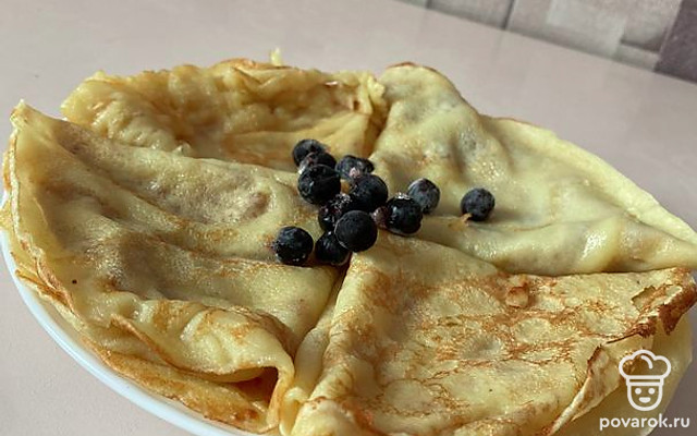 Тонкие блинчики на молоке — Рецепт с фото