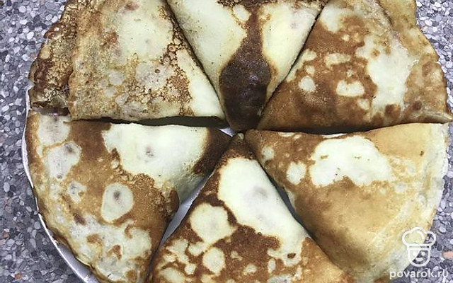 Блинчики с творогом и изюмом — Рецепт с фото