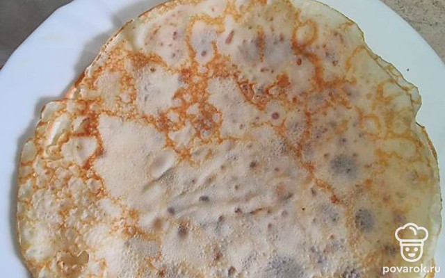 Блин на молоке — Рецепт с фото