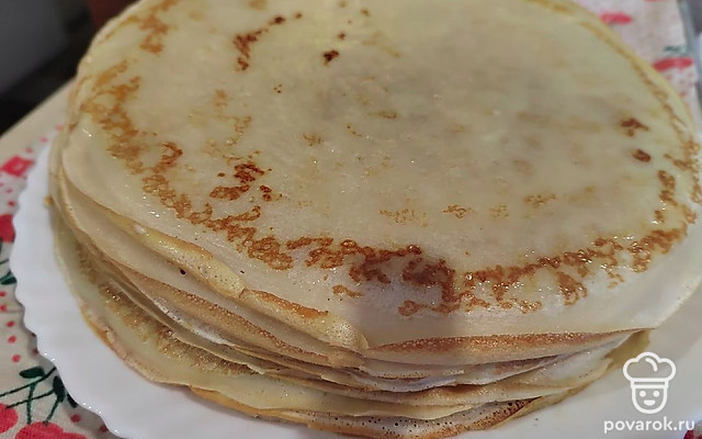 Блинчики классические на молоке — Рецепт с фото