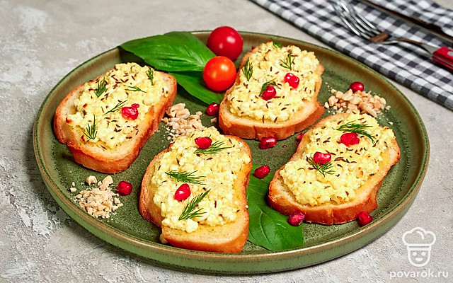 Тост с тмином — Рецепт с фото