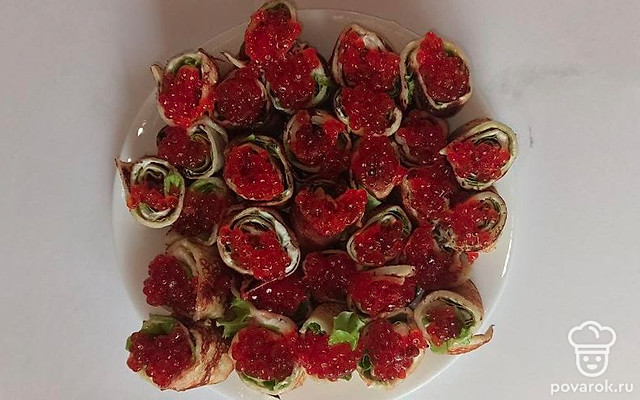 Блинчики с икрой — Рецепт с фото