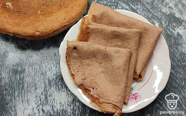 Блины из гречневой муки — Рецепт с фото