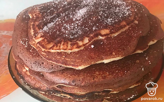 Блины на дрожжевом тесте — Рецепт с фото