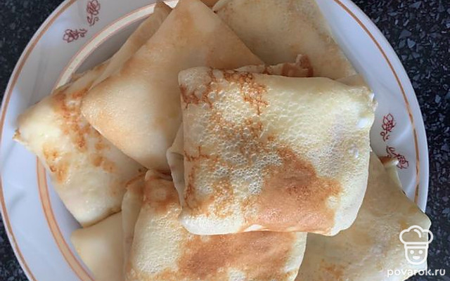 Блинчики с творогом — Рецепт с фото