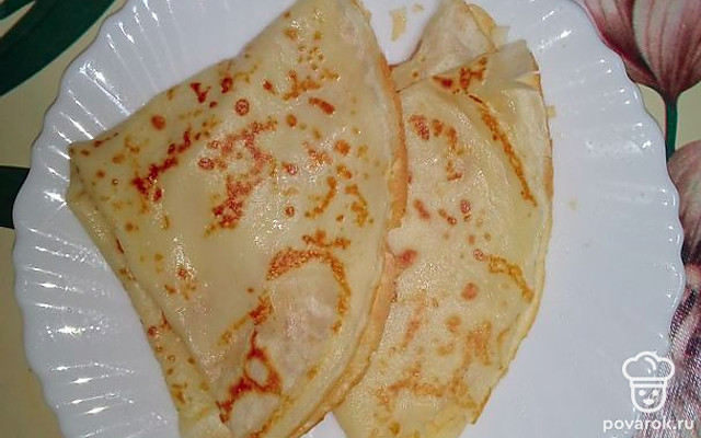 Блинчики на молоке — Рецепт с фото