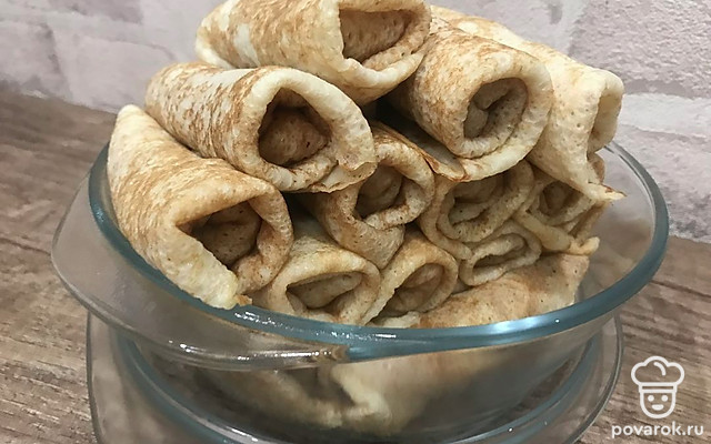 Вкусные блины с куриным фаршем и сыром — Рецепт с фото