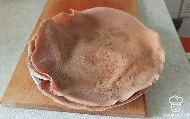 Шоколадные блинчики — Рецепт с фото