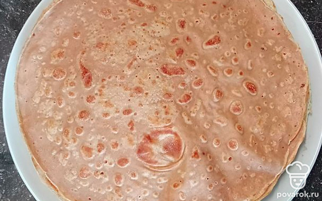 Блины с шоколадным вкусом — Рецепт с фото