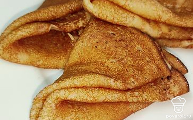 Блины ажурные на кипятке — Рецепт с фото