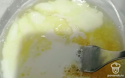 Добавляем 0,5 литра молока. 