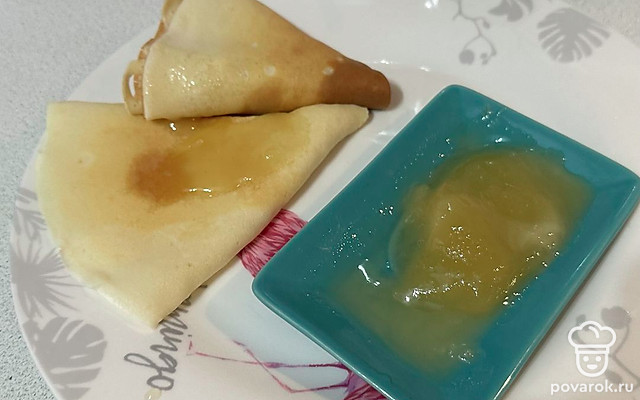 Блинчики ажурные с медовой начинкой — Рецепт с фото