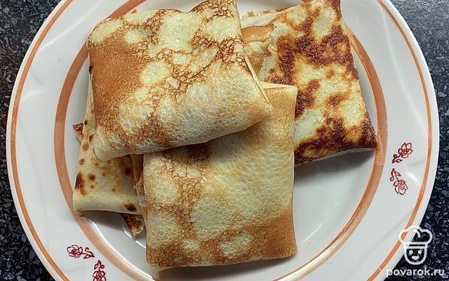 Блинчики с печеночным паштетом — Рецепт с фото