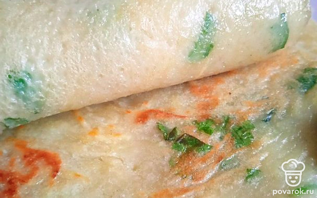 Картофельные блинчики с петрушкой — Рецепт с фото