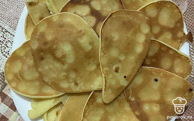 Мини-блинчики на молоке и пшеничной муке — Рецепт с фото