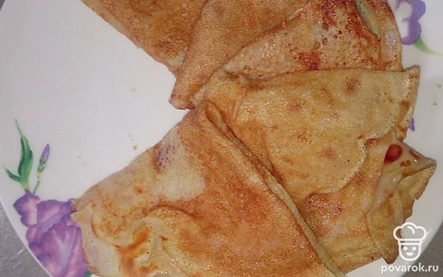 Пшеничные бинчики на кефире — Рецепт с фото