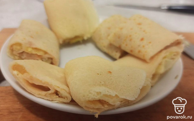 Блинчики с картофельной начинкой — Рецепт с фото