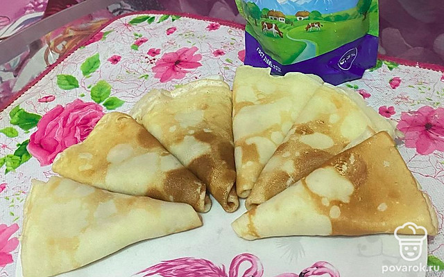 Блинчики со сгущенным молоком — Рецепт с фото