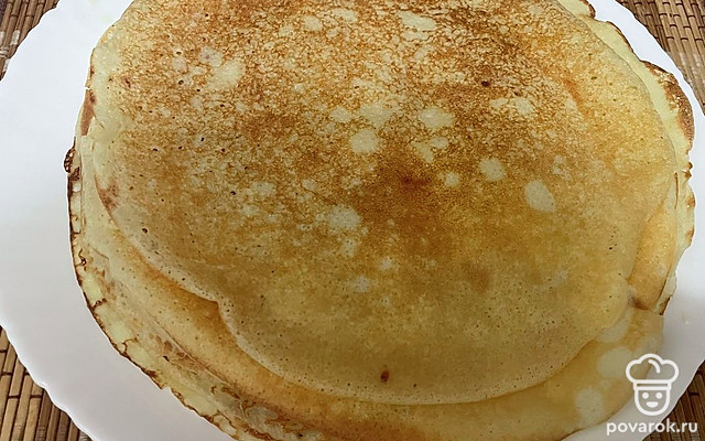 Блины с добавлением кукурузной муки — Рецепт с фото