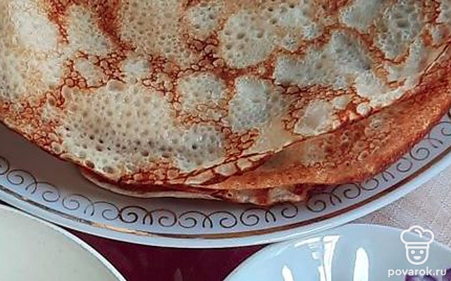 Тонкие блинчики за 30 минут — Рецепт с фото