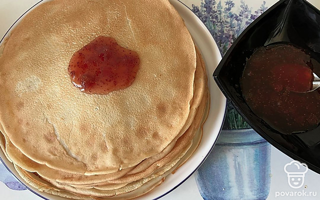 Ванильные блинчики на десерт — Рецепт с фото