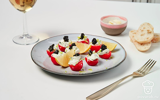 Фаршированные помидоры черри — Рецепт с фото