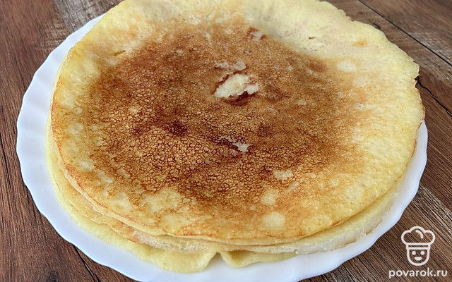 Блины на заварном тесте — Рецепт с фото