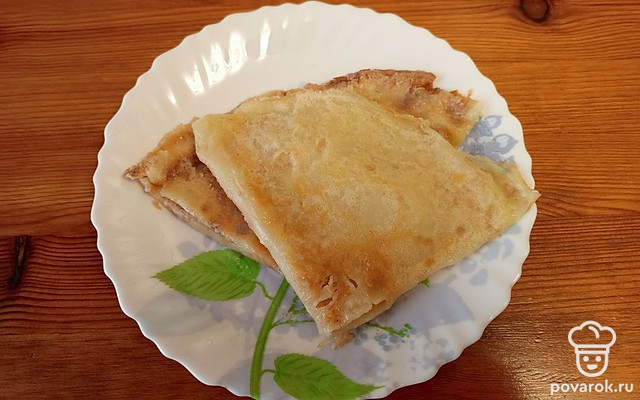 Блины в сметанной заливке — Рецепт с фото