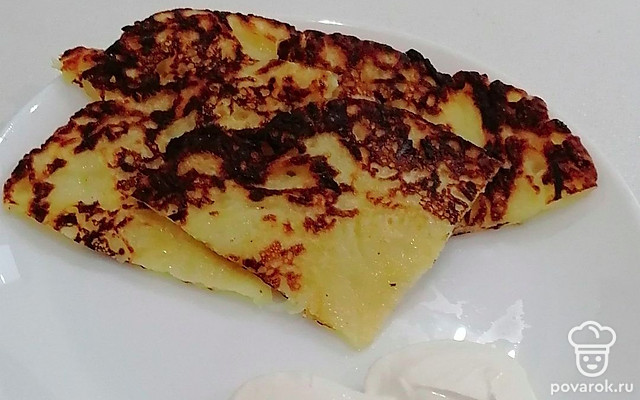 Картофельные блины на молоке — Рецепт с фото