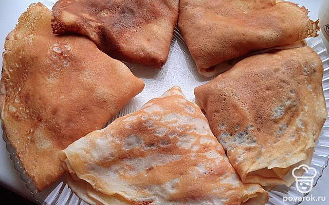 Банановые блины за 50 минут — Рецепт с фото