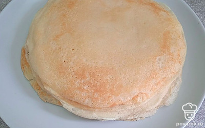 Приготовьте так все блинчики.