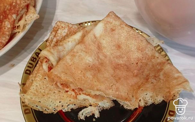 Кружевные блинчики на кефире — Рецепт с фото