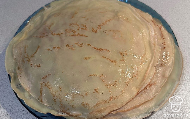 Тонкие блинчики для фарширования — Рецепт с фото