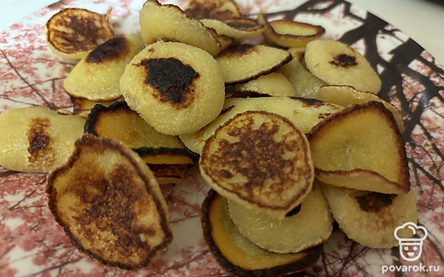 Мини-блинчики «Манные» — Рецепт с фото