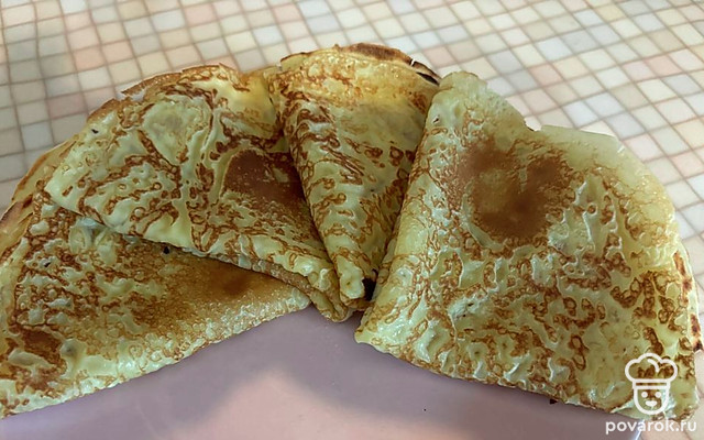 Румяные блины на сливках — Рецепт с фото