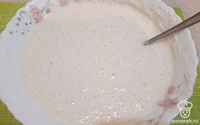 Тесто получится жидким.