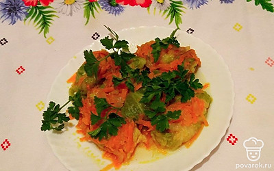 Необычные голубцы с пекинской капустой и кускусом — Рецепт с фото