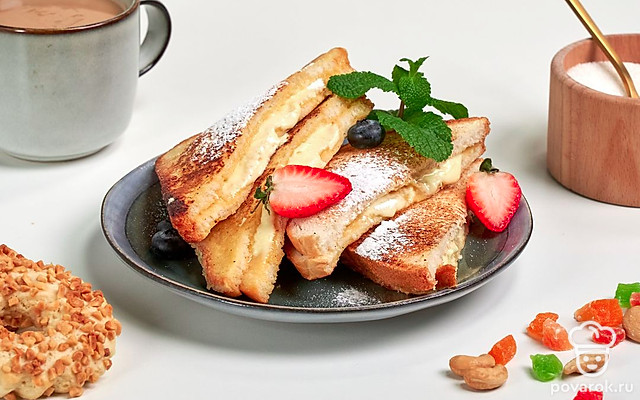 Тост с белым шоколадом — Рецепт с фото