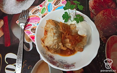 Наши голубцы готовы. Приятного аппетита.