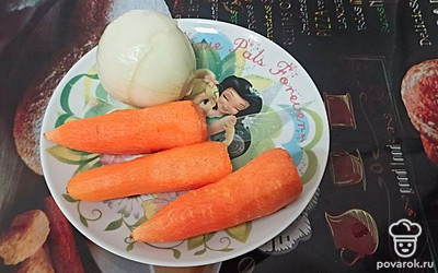 Подготовим овощи.