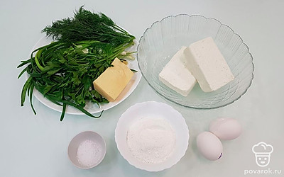 Подготовьте все необходимые продукты для приготовления рецепта.